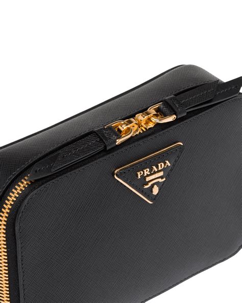 black prada bag saffiano gold|prada odette saffiano.